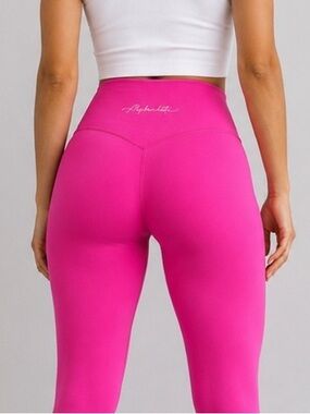 Alphalete Amplify Hot Pink High Waisted Leggings Size Small Athletic Gym Workout